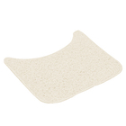 Jogo Tapete de Banheiro Antiderrapante Safira Marfim Tecido 3 Peças Braz Textil