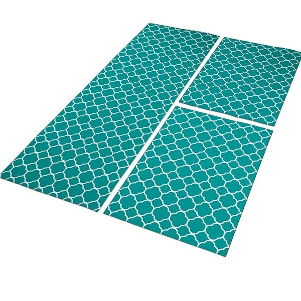 Jogo Tapete De Cozinha Silas Passadeira 120x40 + 2 Capachos 4