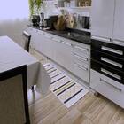 Jogo Tapete Nova Delhi Natural 3 Peças Bege/preto - Antiderra