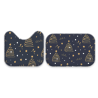 Jogo Tapetes De Natal Para Banheiro 2 Peças Natal Exclusive Ú