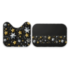 Jogo Tapetes De Natal Para Banheiro 2 Peças Natal Moderno Úni