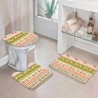 Jogo Tapetes De Natal Para Banheiro Basic Natal Único