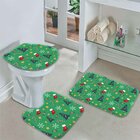 Jogo Tapetes De Natal Para Banheiro Christmas Único