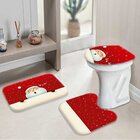 Jogo Tapetes De Natal Para Banheiro Cute Noel Único