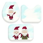 Jogo Tapetes De Natal Para Banheiro Cute Papai Noel Único