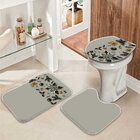 Jogo Tapetes De Natal Para Banheiro Faixa Moderno Único