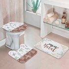 Jogo Tapetes De Natal Para Banheiro Feliz Natal Único