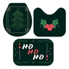 Jogo Tapetes De Natal Para Banheiro Feliz Natal Único