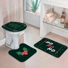 Jogo Tapetes De Natal Para Banheiro Feliz Natal Único