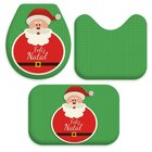 Jogo Tapetes De Natal Para Banheiro Feliz Natal Único