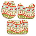 Jogo Tapetes De Natal Para Banheiro Happy Christmas Único