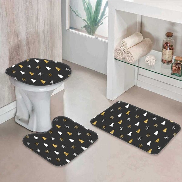 Jogo Tapetes De Natal Para Banheiro Modern One Único