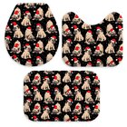 Jogo Tapetes De Natal Para Banheiro Multi Pug Natalino Único