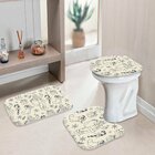 Jogo Tapetes De Natal Para Banheiro Multi Símbolos Natalinos