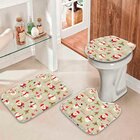 Jogo Tapetes De Natal Para Banheiro Natal Minimalista Único