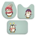Jogo Tapetes De Natal Para Banheiro Pinguins Natalinos Único