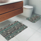 Jogo Tapetes Para Banheiro 2 Peças Flechas Boho Único