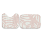 Jogo Tapetes Para Banheiro 2 Peças Flor Único