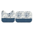 Jogo Tapetes Para Banheiro 2 Peças Floral Único