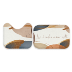 Jogo Tapetes Para Banheiro 2 Peças Lar É Onde O Amor Está Úni