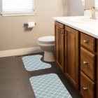 Jogo Tapetes Para Banheiro 2 Peças Old Abstract Cinza Único