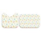 Jogo Tapetes Para Banheiro 2 Peças Ovinhos Coloridinhos Único