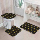 Jogo Tapetes para Banheiro Abelhas