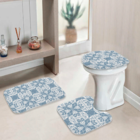 Jogo Tapetes Para Banheiro Abstract Único