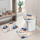 Jogo Tapetes Para Banheiro Abstrato Colors Único