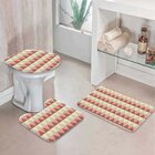 Jogo Tapetes para Banheiro Abstrato Triângulares