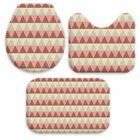 Jogo Tapetes para Banheiro Abstrato Triângulares