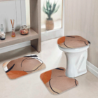 Jogo Tapetes Para Banheiro Abstrato Único