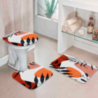 Jogo Tapetes Para Banheiro Artes Boho Abstrata Único