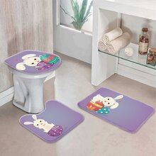 Jogo Tapetes Para Banheiro Coelhinho Cute Único