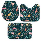 Jogo Tapetes Para Banheiro Cute Color Easter Único