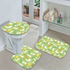 Jogo Tapetes Para Banheiro Cute Easter Green Único