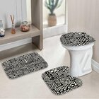 Jogo Tapetes Para Banheiro Elementos Geométricos Único