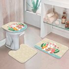 Jogo Tapetes Para Banheiro Feliz Páscoa Com Ramos Único