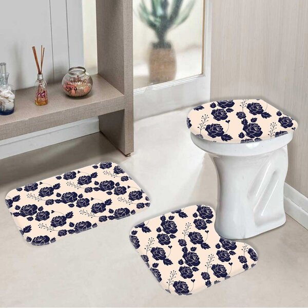 Jogo Tapetes para Banheiro Floral Classic