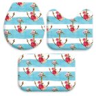 Jogo Tapetes para Banheiro Floral Listrado