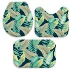 Jogo Tapetes Para Banheiro Floral Vintage  Único