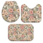 Jogo Tapetes Para Banheiro Flores Fofinhas Único