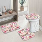Jogo Tapetes para Banheiro Flowers Pink