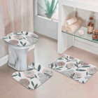 Jogo Tapetes Para Banheiro Flowers Único