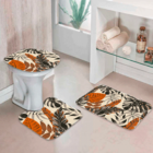 Jogo Tapetes Para Banheiro Folhagem Único