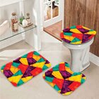 Jogo Tapetes para Banheiro Geométrico Home