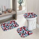 Jogo Tapetes para Banheiro Geométrico Live