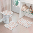 Jogo Tapetes Para Banheiro Geométrico Único