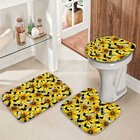 Jogo Tapetes Para Banheiro Girassol Único