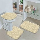 Jogo Tapetes Para Banheiro Knitted Único